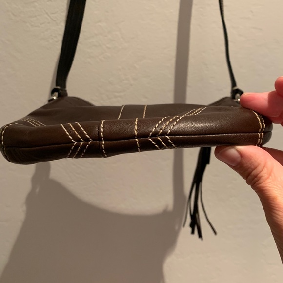 NWOT BROWN LEATHER COACH PURSE - Picture 5 of 9